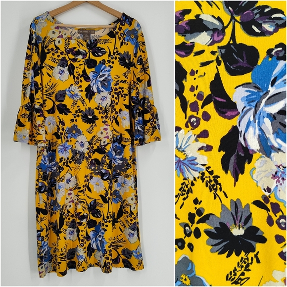 Alexandra + Oak | printed dress - Picture 1 of 4